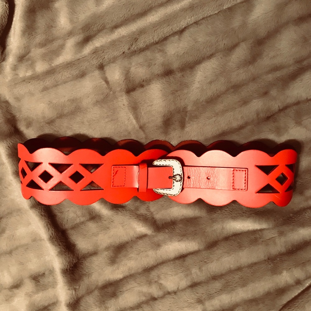 The Limited RED Statement Belt!! Size M NWT